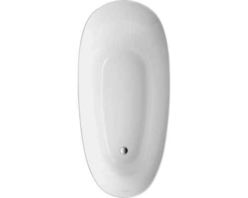 Vrijstaand bad van sanitairacryl, ovale vorm