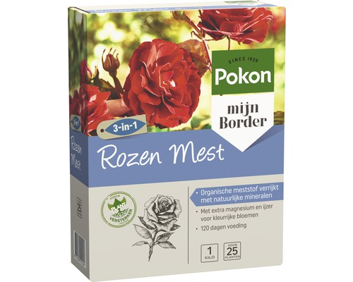 Pokon rozenmest verpakking voor borderplanten