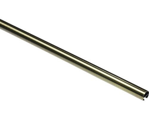 GARDINIA Memphis gordijnroede met binnenloop messing ø 16 mm 200 cm Goudkleurige metalen profielstrip