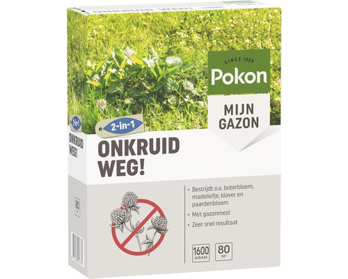Pokon Mijn Gazon Onkruid Weg! verpakking voor maximaal 80 vierkante meter