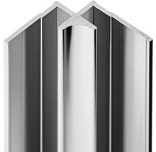 SCHULTE Hoekprofielset t.b.v. douche achterwanden 210 cm chroom
