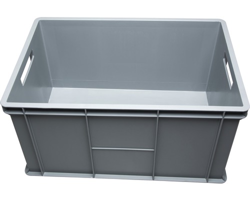 WIBO Opbergbox 60x32x40 cm grijs 64 liter Kunststofbox met handgrepen