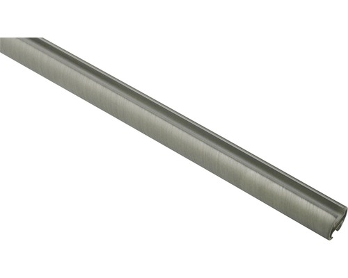 GARDINIA Kira gordijnroede met binnenloop zilver ø 19 mm 240 cm Kunststof randbeschermingsprofiel