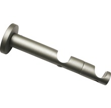GARDINIA Kira wanddrager 2-loop zilver ø 19 mm