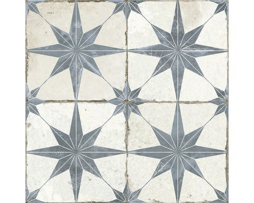 Wand- en vloertegel Star blauw 45x45 cm