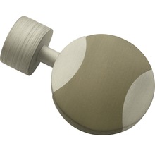 GARDINIA Kira eindknop disc zilver ø 19 mm 2 stuks