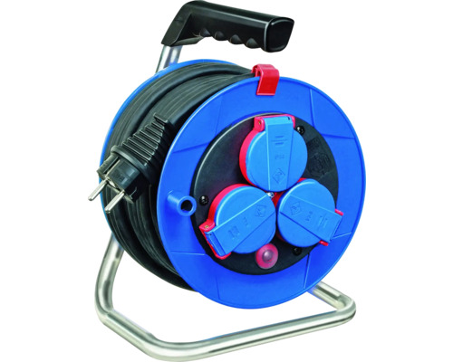 BRENNENSTUHL Kabelhaspel Garant Kompakt IP44 blauw, 15 meter BRENNENSTUHL Kabelhaspel Garant Kompakt IP44 blauw, 15 meter