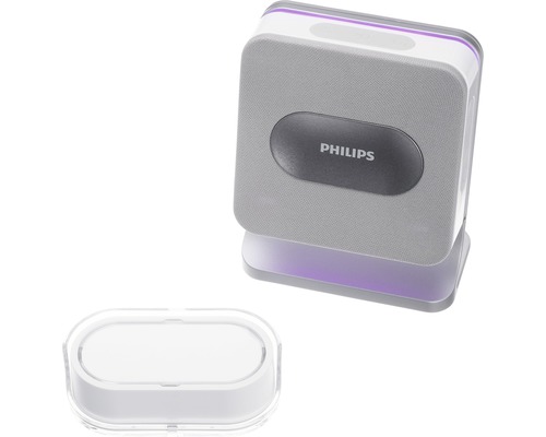 Philips logo op een ultrasone reiniger met reinigingsstation