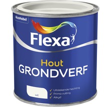 FLEXA Grondverf hout alkyd wit 250 ml