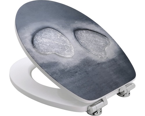 Toiletbril met steenmotief
