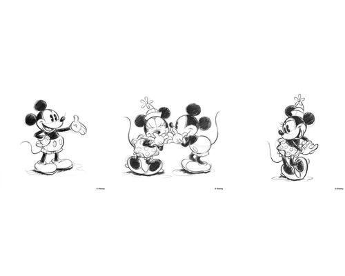 DISNEY Schilderij canvas Little Mickey and Minnie set van 3