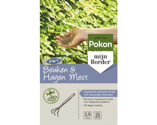 POKON Beuken & Hagen mest 2,5 kg Pokon Beuken en Hagen Mest, 2,5 kilogram