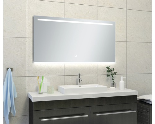 LED lichtspiegel dimbaar Amber 120x60 cm anti-condens
