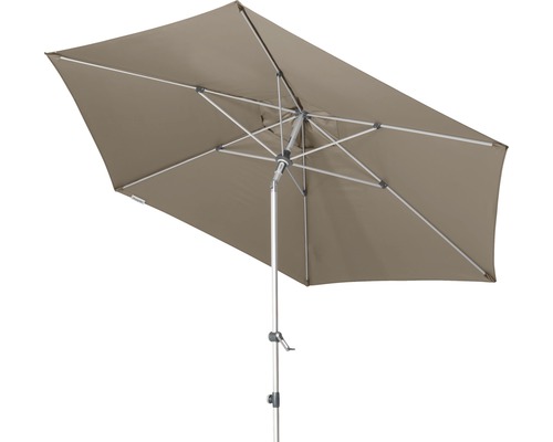 Rechthoekige parasol met middenstandaard voor buiten