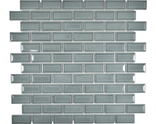 Mozaïektegel keramisch CBP 106 bricks uni petrol 30x30 cm