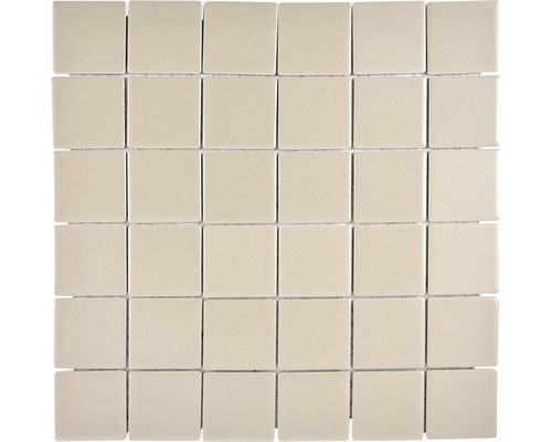 Mozaïektegel keramisch CD 292 uni bruin mat 30x30 cm Vierkante keramische mozaïektegel