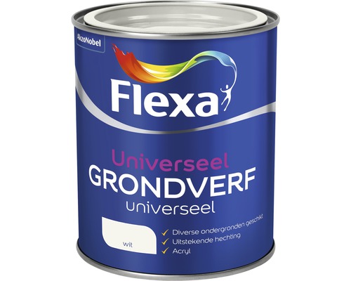 FLEXA Grondverf universeel acryl wit 750 ml