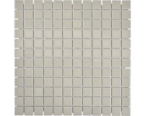 Mozaïektegel keramisch CG 184 uni bruin glans 30x30 cm Mozaïektegel met vierkante elementen