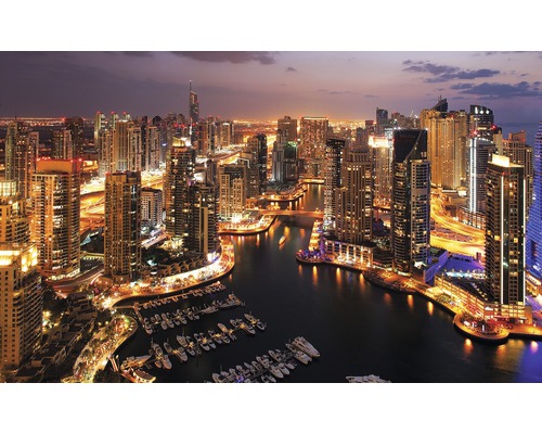 Fotobehang vlies Wolkenkrabber Dubai 312x219 cm