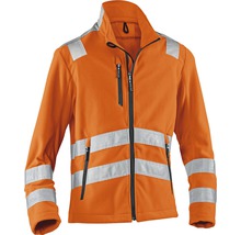 Oranje werkjas met reflecterende strepen