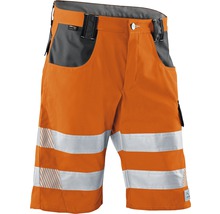 Oranje werkshort met reflecterende banden