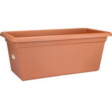 Rechthoekige plantenbak van kunststof voor de tuin