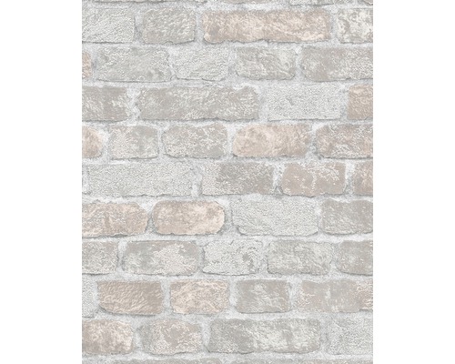 MARBURG Vliesbehang 58410 steenoptiek grijs/beige Behang met baksteenmotief