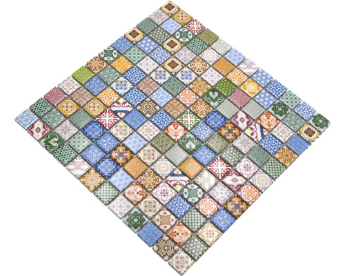 Mozaïektegelpatroon met diverse ontwerpen