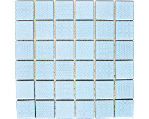 Mozaïektegel keramisch CH A1 Heritage aqua 30x30 cm Glasmozaïektegels