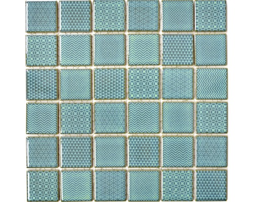 Mozaïektegel keramisch CH E3 Heritage emarald 30x30 cm Mozaïektegel met verschillende patronen