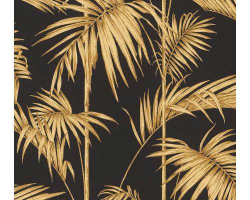 A.S. CRÉATION Vliesbehang 36919-5 Metropolitan Stories palmgras zwart/goud