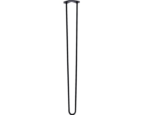 DURALINE Meubelpoot draadstaal 72 cm zwart