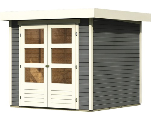 Tuinhuis met dubbele deur en ramen