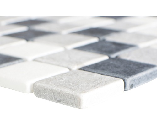 Mozaïektegel van natuursteen met vierkante stenen