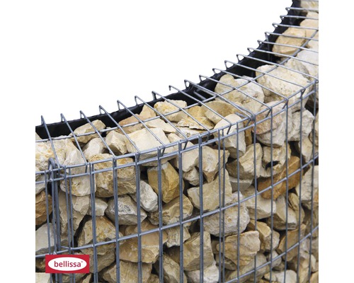 Schanskorf gevuld met stenen