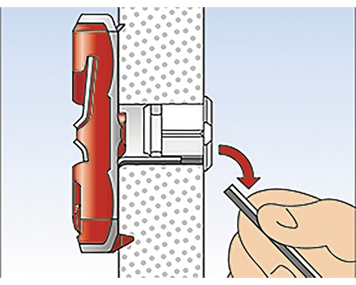 Illustratie van de installatie van een isolatieplug