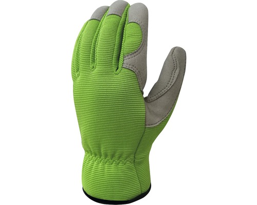 Werkhandschoen van textiel en leer