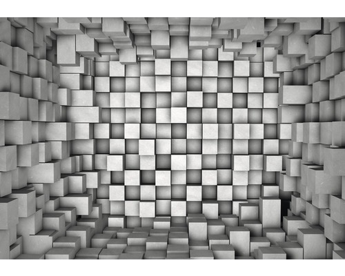 Fotobehang papier 3D Blokken 254x184 cm