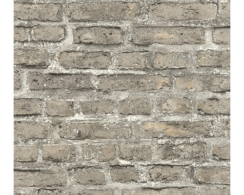 Behang met baksteenmotief