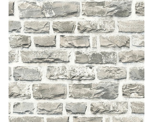 A.S. CRÉATION Vliesbehang 36140-2 Neue Bude 2.0 steenoptiek beige Behang in steenlook