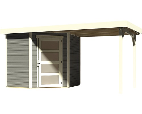 Tuinhuis met geïntegreerde carport