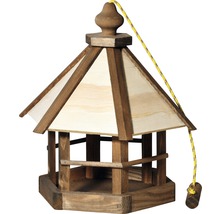 Vogelvoederhuis grenen, zeshoekig, bruin ø 32cm-thumb-0 Vogelvoederhuis grenen, zeshoekig, bruin ø 32cm-thumb-0