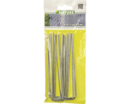 Verpakking Nature grondpennen voor het bevestigen van tuinweefsel