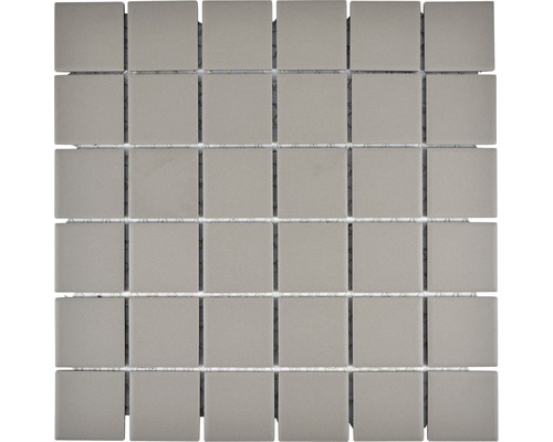 Mozaïektegel keramisch CU 203 uni grijs 29,1x29,1 cm antislip