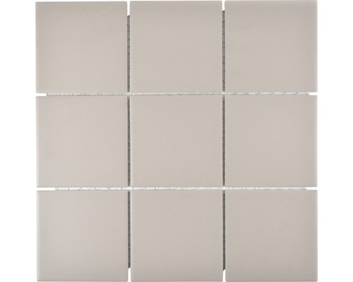 Mozaïektegel keramisch CU 902 uni grijs 29,3x29,3 cm antislip