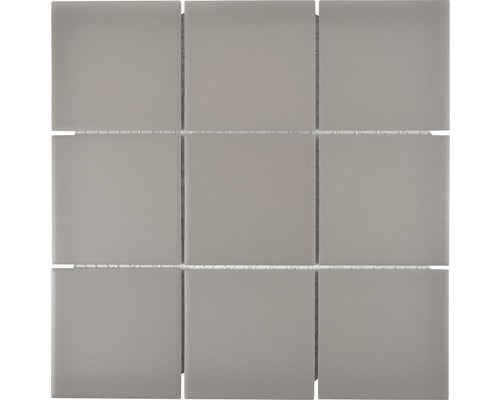 Mozaïektegel keramisch CU 932 uni donkergrijs 29,3x29,3 cm antislip Keramische mozaïektegel