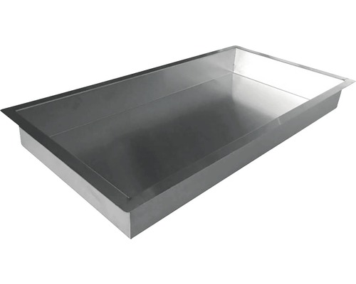 Rechthoekige plantenbak van metaal