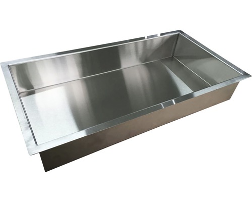 Spoelbak van roestvrij staal