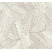 Behang met geometrisch houten patroon