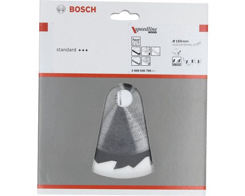 Bosch zaagblad Speedline Wood, diameter 160 millimeter